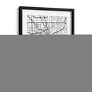 Detroit - Mapas negros 25 - Emiliano Deificus | Cuadro decorativo de Canvas Lab