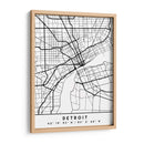 Detroit - Mapas negros 25 - Emiliano Deificus | Cuadro decorativo de Canvas Lab