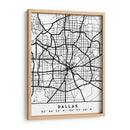 Dallas - Mapas negros 24 - Emiliano Deificus | Cuadro decorativo de Canvas Lab