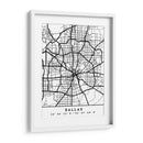 Dallas - Mapas negros 24 - Emiliano Deificus | Cuadro decorativo de Canvas Lab