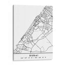 Dubai - Mapas negros 27 - Emiliano Deificus | Cuadro decorativo de Canvas Lab