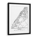 Dubai - Mapas negros 27 - Emiliano Deificus | Cuadro decorativo de Canvas Lab
