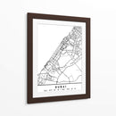 Dubai - Mapas negros 27 - Emiliano Deificus | Cuadro decorativo de Canvas Lab