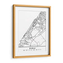 Dubai - Mapas negros 27 - Emiliano Deificus | Cuadro decorativo de Canvas Lab