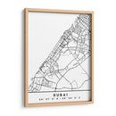 Dubai - Mapas negros 27 - Emiliano Deificus | Cuadro decorativo de Canvas Lab