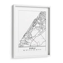 Dubai - Mapas negros 27 - Emiliano Deificus | Cuadro decorativo de Canvas Lab