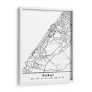 Dubai - Mapas negros 27 - Emiliano Deificus | Cuadro decorativo de Canvas Lab