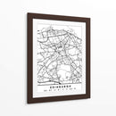 Edinburgh - Mapas negros 29 - Emiliano Deificus | Cuadro decorativo de Canvas Lab