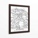 Edinburgh - Mapas negros 29 - Emiliano Deificus | Cuadro decorativo de Canvas Lab