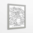 Edinburgh - Mapas negros 29 - Emiliano Deificus | Cuadro decorativo de Canvas Lab
