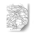 Edinburgh - Mapas negros 29 - Emiliano Deificus | Cuadro decorativo de Canvas Lab