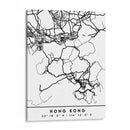 Hong Kong - Mapas negros 32 - Emiliano Deificus | Cuadro decorativo de Canvas Lab