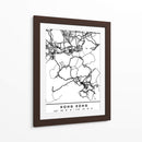 Hong Kong - Mapas negros 32 - Emiliano Deificus | Cuadro decorativo de Canvas Lab