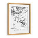 Hong Kong - Mapas negros 32 - Emiliano Deificus | Cuadro decorativo de Canvas Lab