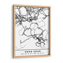 Hong Kong - Mapas negros 32 - Emiliano Deificus | Cuadro decorativo de Canvas Lab