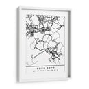 Hong Kong - Mapas negros 32 - Emiliano Deificus | Cuadro decorativo de Canvas Lab
