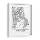 Copenhagen - Mapas negros 23 - Emiliano Deificus | Cuadro decorativo de Canvas Lab