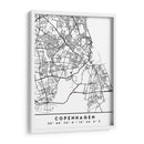 Copenhagen - Mapas negros 23 - Emiliano Deificus | Cuadro decorativo de Canvas Lab