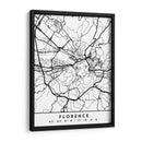 Florence - Mapas negros 30 - Emiliano Deificus | Cuadro decorativo de Canvas Lab