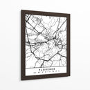 Florence - Mapas negros 30 - Emiliano Deificus | Cuadro decorativo de Canvas Lab