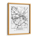 Florence - Mapas negros 30 - Emiliano Deificus | Cuadro decorativo de Canvas Lab