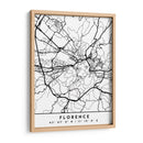 Florence - Mapas negros 30 - Emiliano Deificus | Cuadro decorativo de Canvas Lab