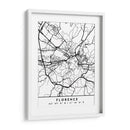 Florence - Mapas negros 30 - Emiliano Deificus | Cuadro decorativo de Canvas Lab