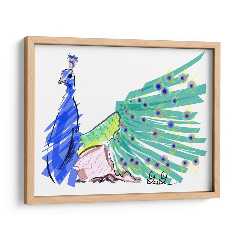 Pavo Real  - GasG | Cuadro decorativo de Canvas Lab