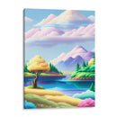 Acuarela CAT 1113 Pixelart - DEA Digital Esoteric Art | Cuadro decorativo de Canvas Lab