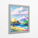 Acuarela CAT 1113 Pixelart - DEA Digital Esoteric Art | Cuadro decorativo de Canvas Lab