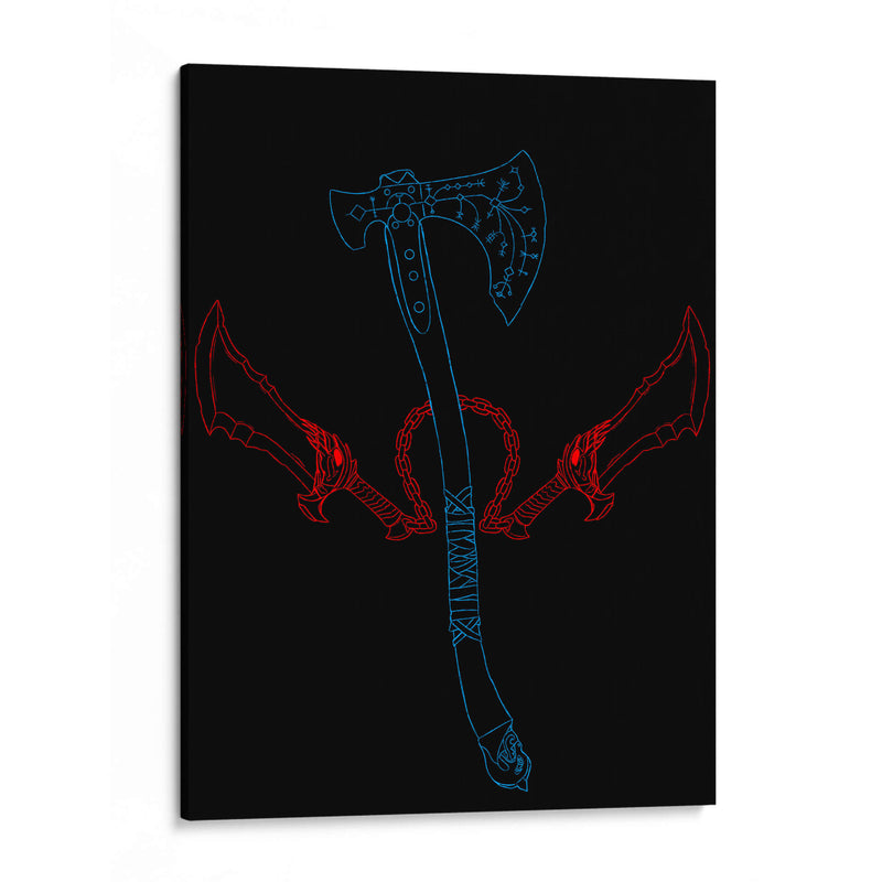 Kratos weapons - Gilbert2133  | Cuadro decorativo de Canvas Lab