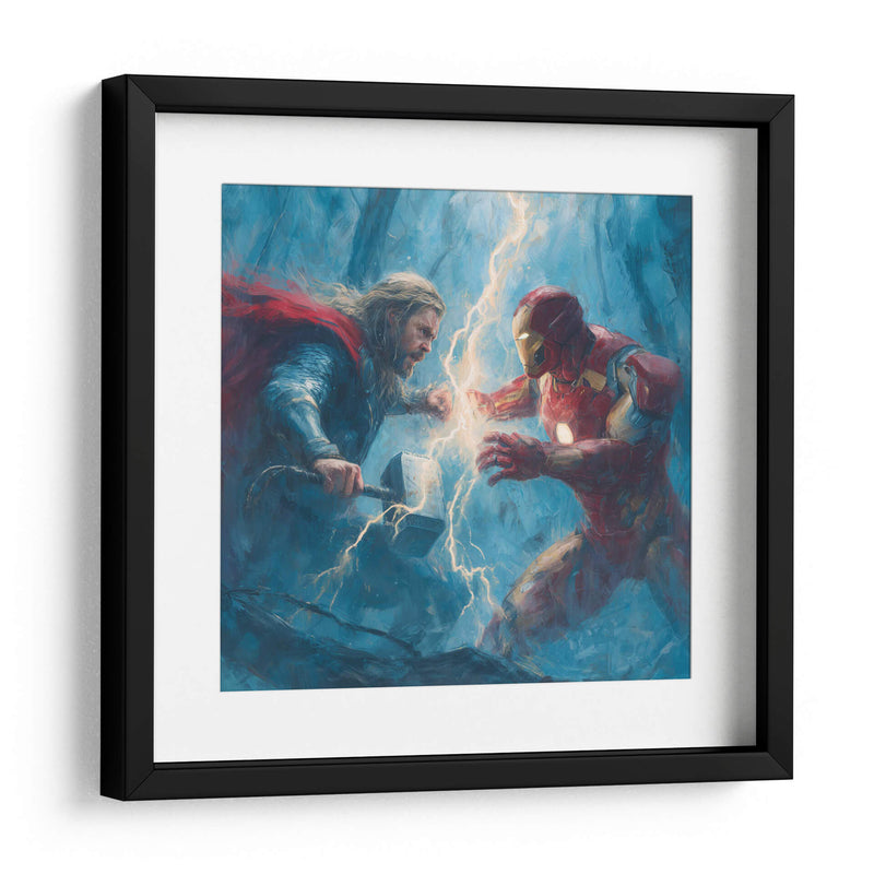 Thor vs. Iron Man - Hassan Sultan | Cuadro decorativo de Canvas Lab