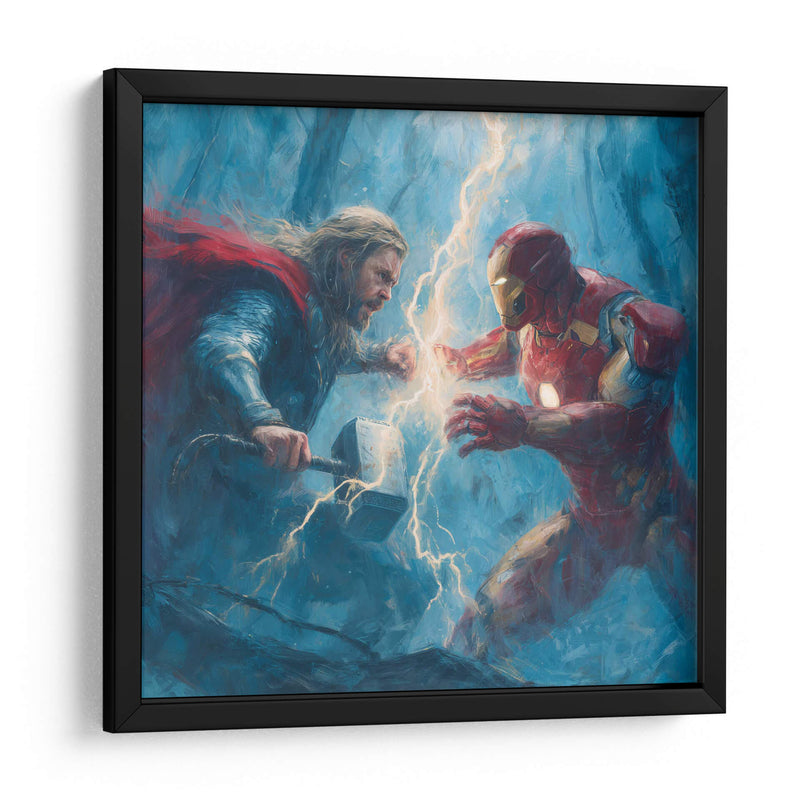 Thor vs. Iron Man - Hassan Sultan | Cuadro decorativo de Canvas Lab
