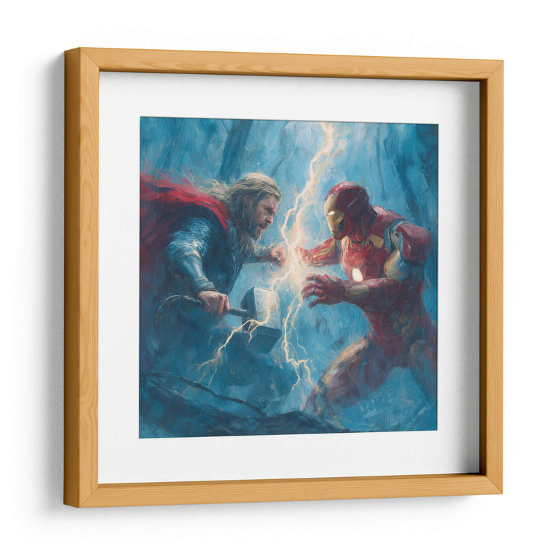 Thor vs. Iron Man - Hassan Sultan | Cuadro decorativo de Canvas Lab