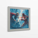 Thor vs. Iron Man - Hassan Sultan | Cuadro decorativo de Canvas Lab