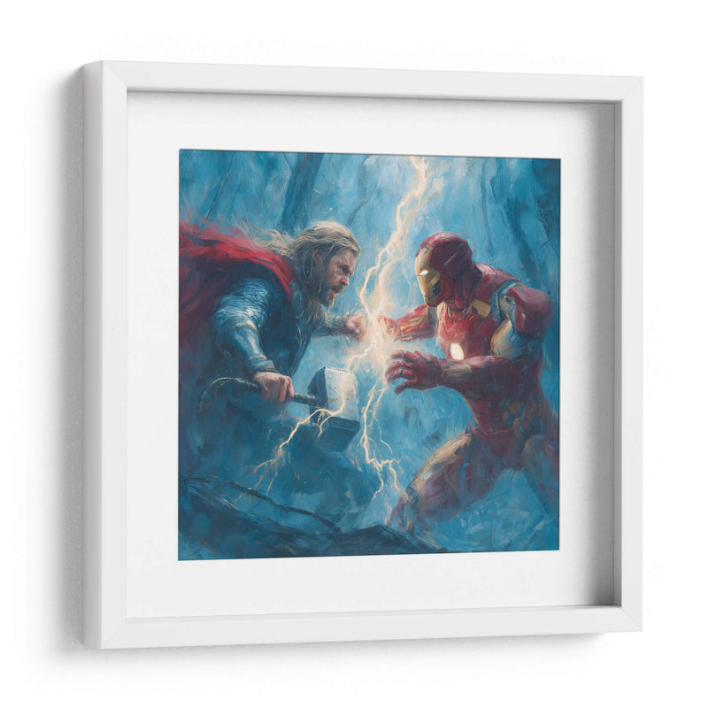 Thor vs. Iron Man - Hassan Sultan | Cuadro decorativo de Canvas Lab
