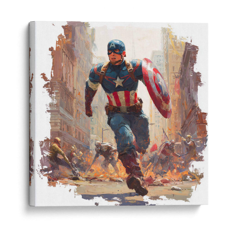 Capitán América - Hassan Sultan | Cuadro decorativo de Canvas Lab