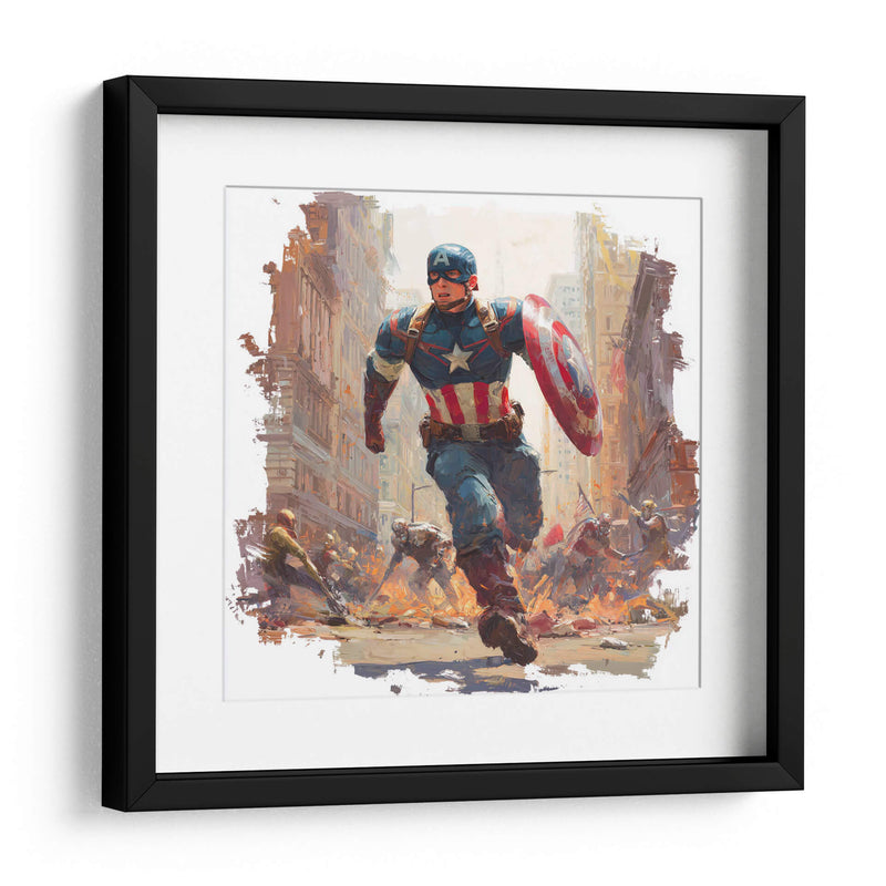 Capitán América - Hassan Sultan | Cuadro decorativo de Canvas Lab