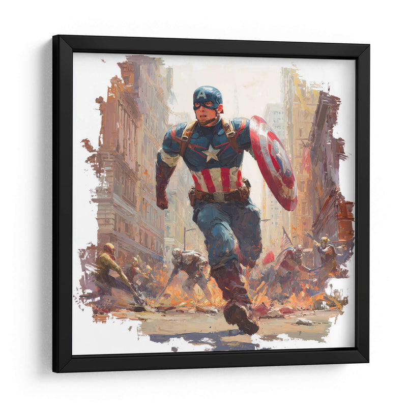 Capitán América - Hassan Sultan | Cuadro decorativo de Canvas Lab
