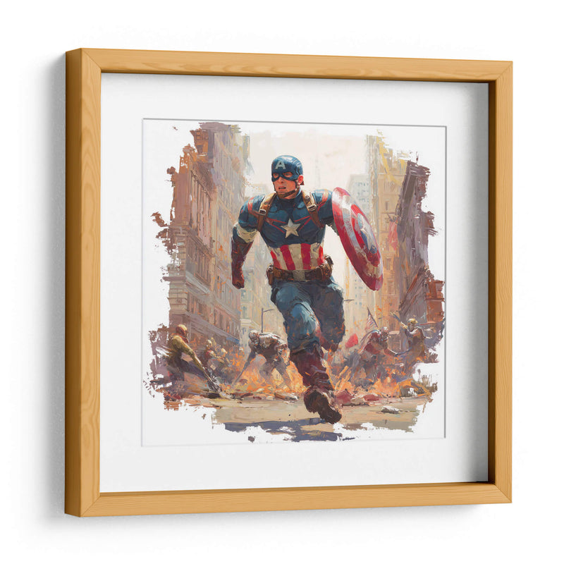Capitán América - Hassan Sultan | Cuadro decorativo de Canvas Lab