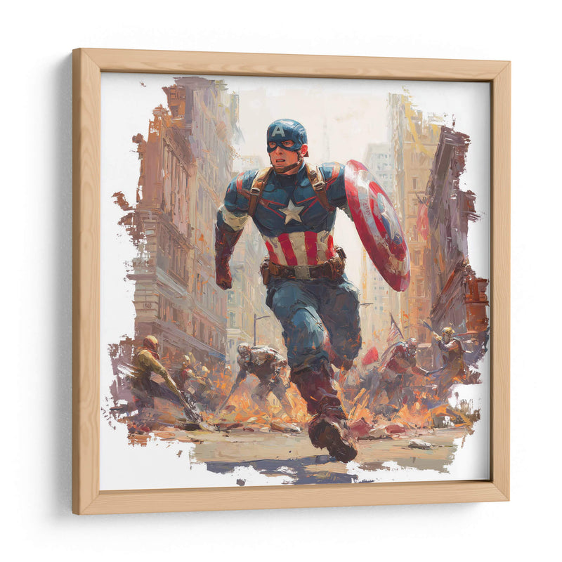 Capitán América - Hassan Sultan | Cuadro decorativo de Canvas Lab
