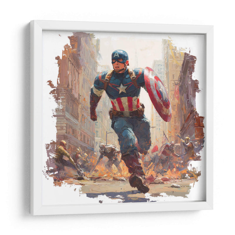 Capitán América - Hassan Sultan | Cuadro decorativo de Canvas Lab