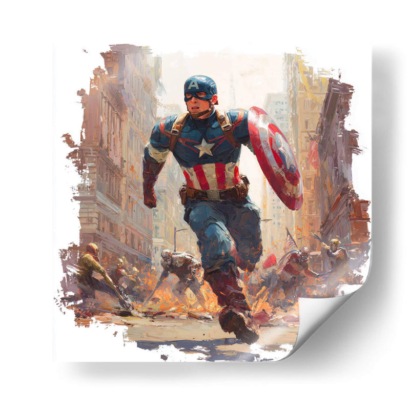 Capitán América - Hassan Sultan | Cuadro decorativo de Canvas Lab