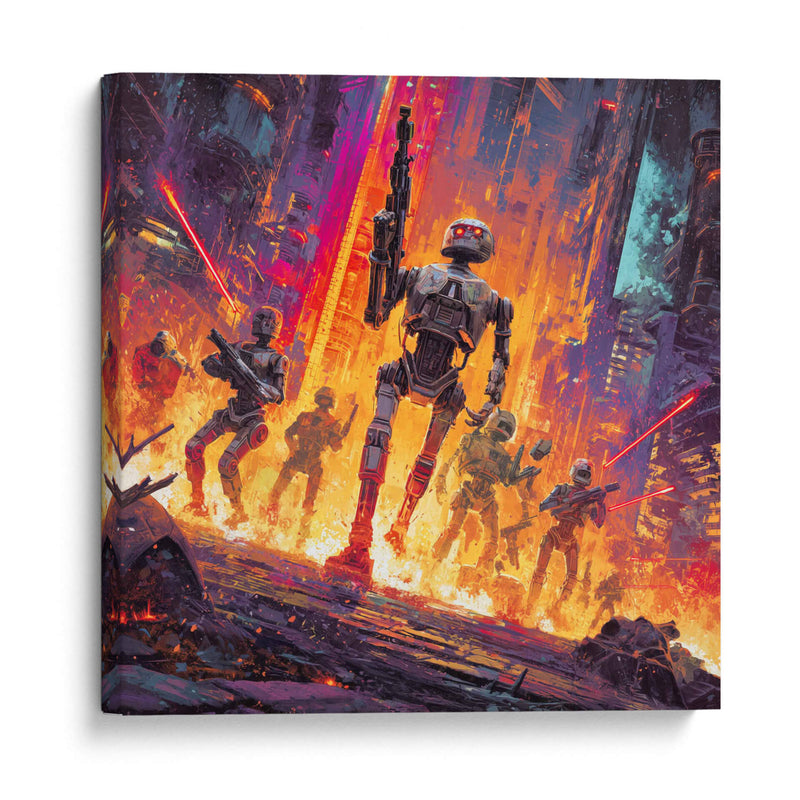 Droids Rebeldes - Hassan Sultan | Cuadro decorativo de Canvas Lab
