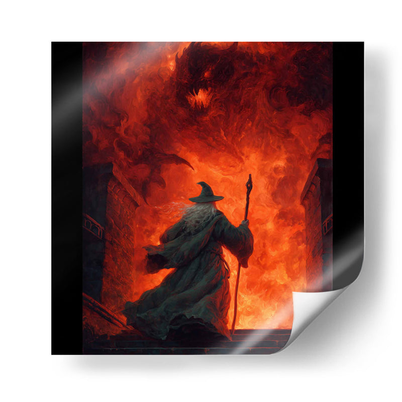 Gandalf vs Balrog - Hassan Sultan | Cuadro decorativo de Canvas Lab