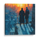 Batman y el Comisionado Gordon - Hassan Sultan | Cuadro decorativo de Canvas Lab