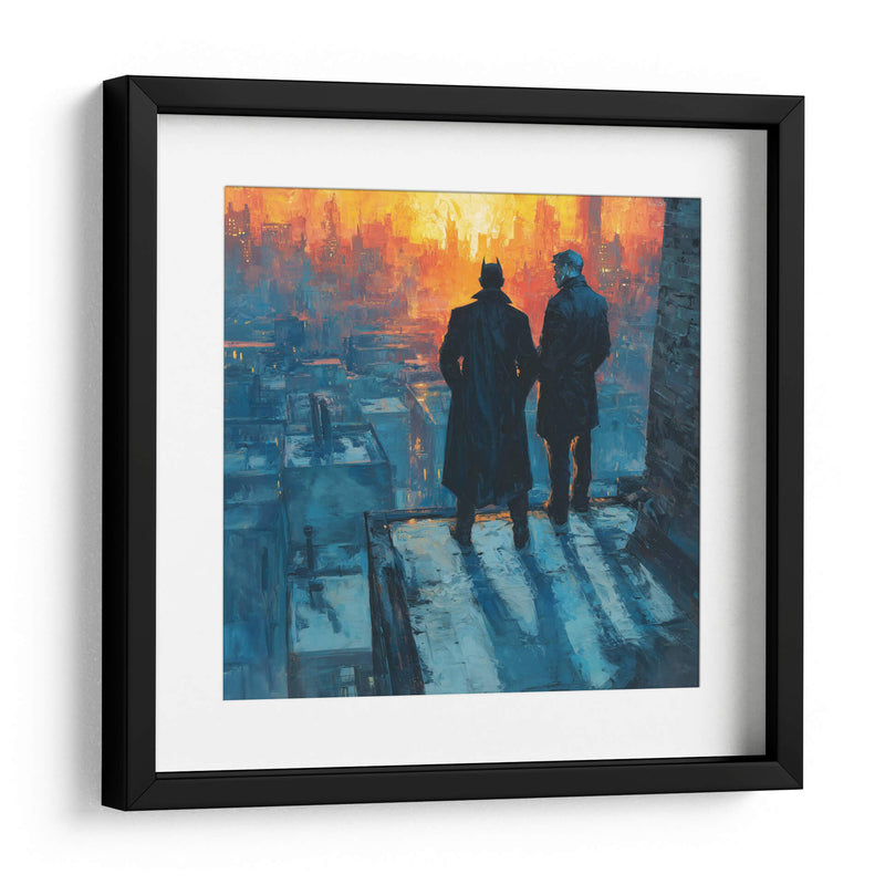 Batman y el Comisionado Gordon - Hassan Sultan | Cuadro decorativo de Canvas Lab