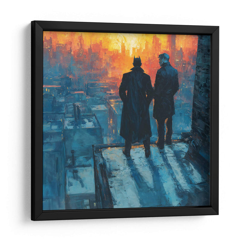 Batman y el Comisionado Gordon - Hassan Sultan | Cuadro decorativo de Canvas Lab