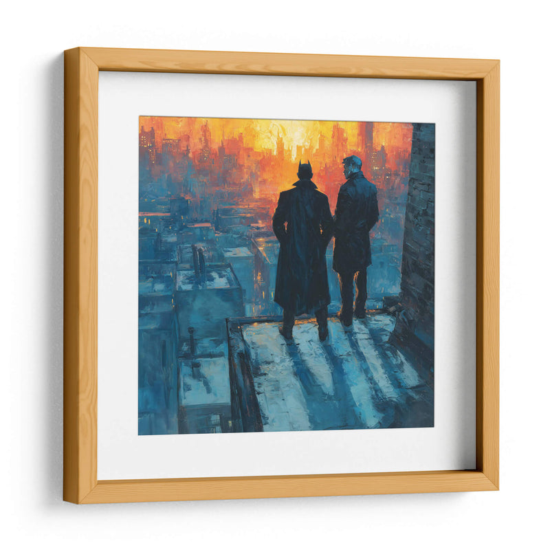 Batman y el Comisionado Gordon - Hassan Sultan | Cuadro decorativo de Canvas Lab