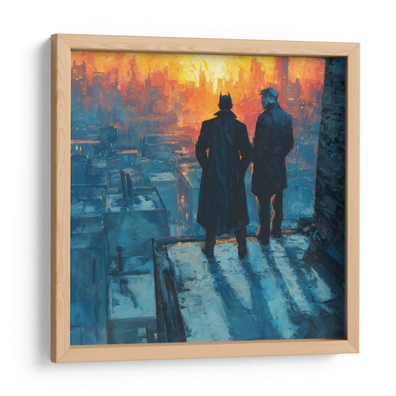 Batman y el Comisionado Gordon - Hassan Sultan | Cuadro decorativo de Canvas Lab